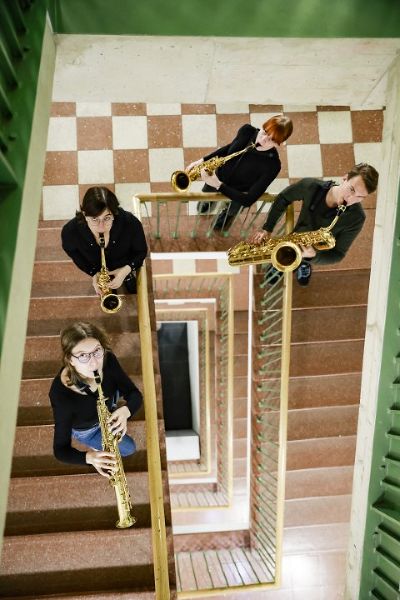 Ein Saxophon Quartett des JJFK